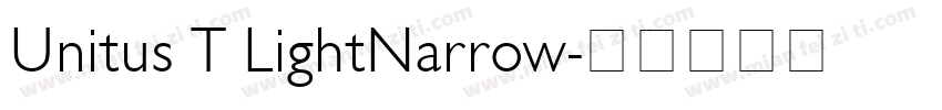 Unitus T LightNarrow字体转换